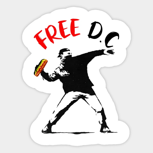 Free DC–Washington-DC-Sandwich-Guy Sticker by ArtistTee ⭐⭐⭐⭐⭐